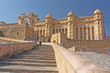 Beautiful Amber Fort near Jaipur city in India