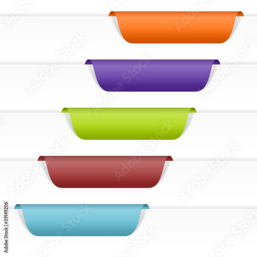 Vector: tabs collection blanko I tabs collection blanko I