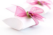 Photo: Small gift box decorated with ribbon Small gift box decorated with ribbon