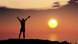 men greeting sun