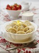 Traditional Russian food "pelmeni"