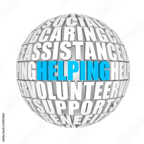 Illustration: helping helping