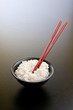 black asian bowl with rice