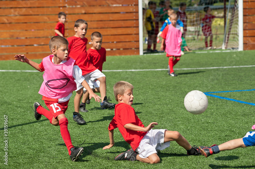 Photo: boys playing soccer boys playing soccer