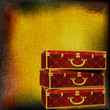 Illustration: Vintage travel luggage background Vintage travel luggage background