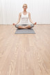 Beautiful Woman In Yoga Position
