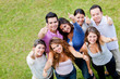 Friends with thumbs up