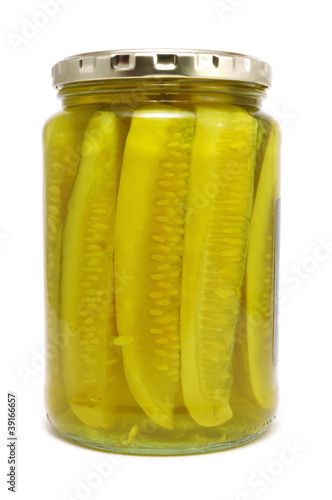Photo: Dill Pickles in a Glass Jar Dill Pickles in a Glass Jar