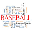 Baseball Word Cloud Concept