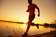 running on sunset
