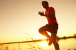 running on sunset