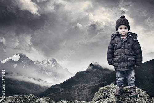 Photo: Young Mountain Climber Young Mountain Climber