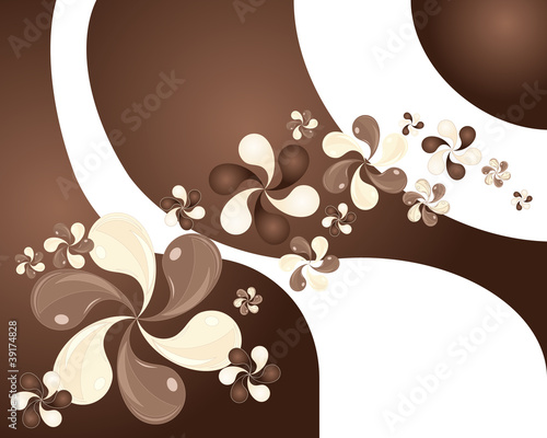 Vektor: dark and white chocolate dark and white chocolate