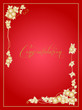 Greeting card with gold apples