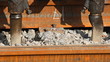 Ballast tamper use tines to pick ballast