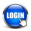 Vektor: LOGIN - blue icon LOGIN - blue icon