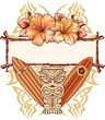 Tiki, Surfboards And Hibiscuses Tiki, Surfboards And Hibiscuses