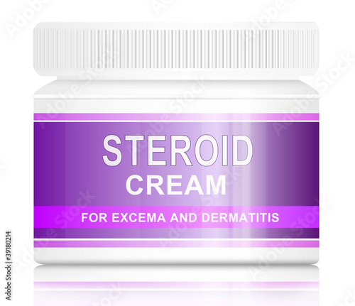 Illustration: Steroid cream. Steroid cream.