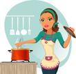 Donna che cucina-Woman cooking