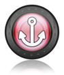 Red Industrial Style Icon "Marina"