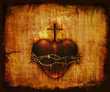 Sacred Heart on Parchment