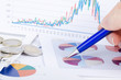 Graphs, charts, business table