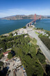 The Golden Gate Bridge Aerial view The Golden Gate Bridge Aerial view