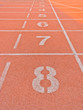 Running track starting lane
