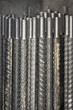 Photo: threaded metal rod, close up of screw thread threaded metal rod, close up of screw thread