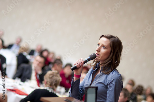 Photo: Business conference speaker Business conference speaker