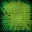 Grunge green background with ancient digital ornament for st Pat