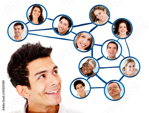Photo: Social network Social network