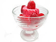 pink fruit ice-cream with strawberry pink fruit ice-cream with strawberry