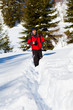 Professional photographer in the winter landscape Professional photographer in the winter landscape