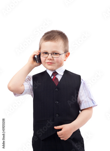 Photo: small boy - businessman small boy - businessman