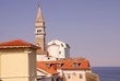 The saint George church in Piran in Slovenia