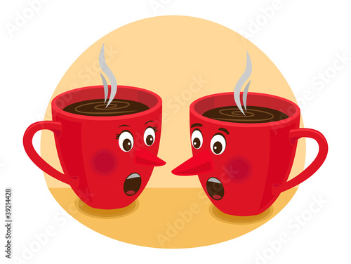 Vector: Teatime gossip Teatime gossip