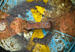 Rust - texture, corrosion, old iron metal background.