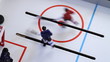 Top View of Ice Hockey Vintage Toy Game