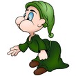 Illustration: Green Sprite - Cartoon Illustration Green Sprite - Cartoon Illustration