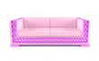 Luxurious sofa isolated on white background