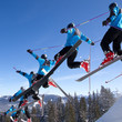 Serie eines Skisprunges