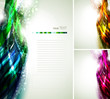 background decorated by abstract varicolored swift lines