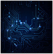 blue Abstract background of digital technologies