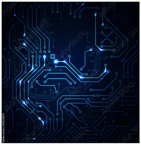 Vector: blue Abstract background of digital technologies blue Abstract background of digital technologies