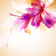 Tender background with abstract flower