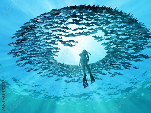 Illustration: eye of the ocean eye of the ocean