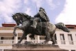 The statue of Giovanni Poalo in Venice in Italy