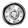 Vector: Realistic safe combination lock wheel Realistic safe combination lock wheel