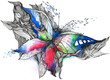Illustration: abstract butterfly (series C) abstract butterfly (series C)